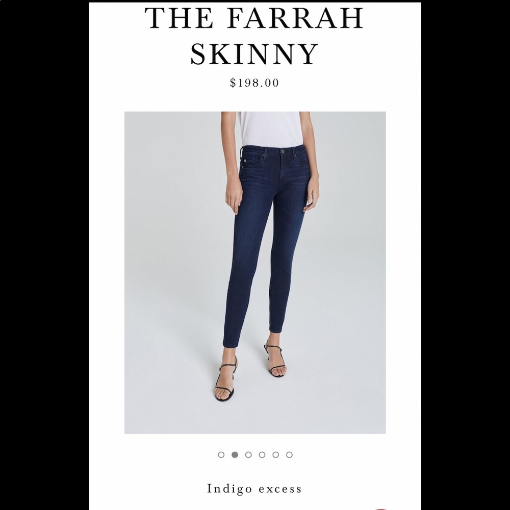 AG THE FARRAH SKINNY JEANS